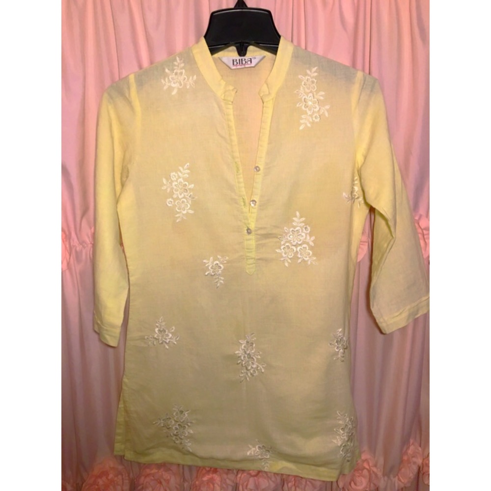 BIBA Womens Traditional Indian Tunic Top S/36